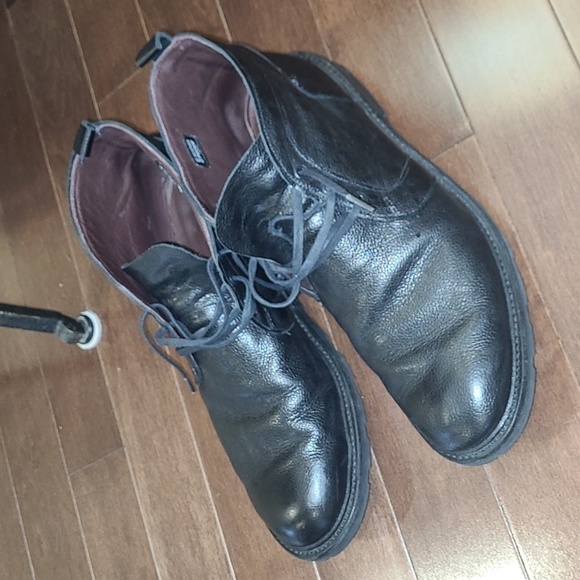 ALLEN Edmonds black Leather Men's Alpine Chukka Boot ankle shoes - Picture 3 of 14